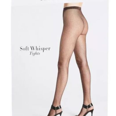 Wolford E2827 Soft Whisper BlackTights Women's Size L